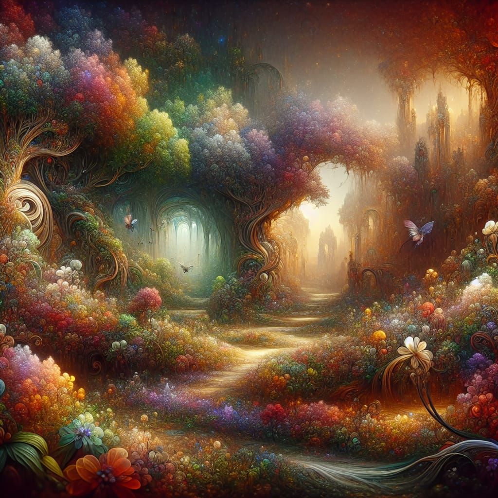 Enchanting Fairy Wonderland Matte Painting