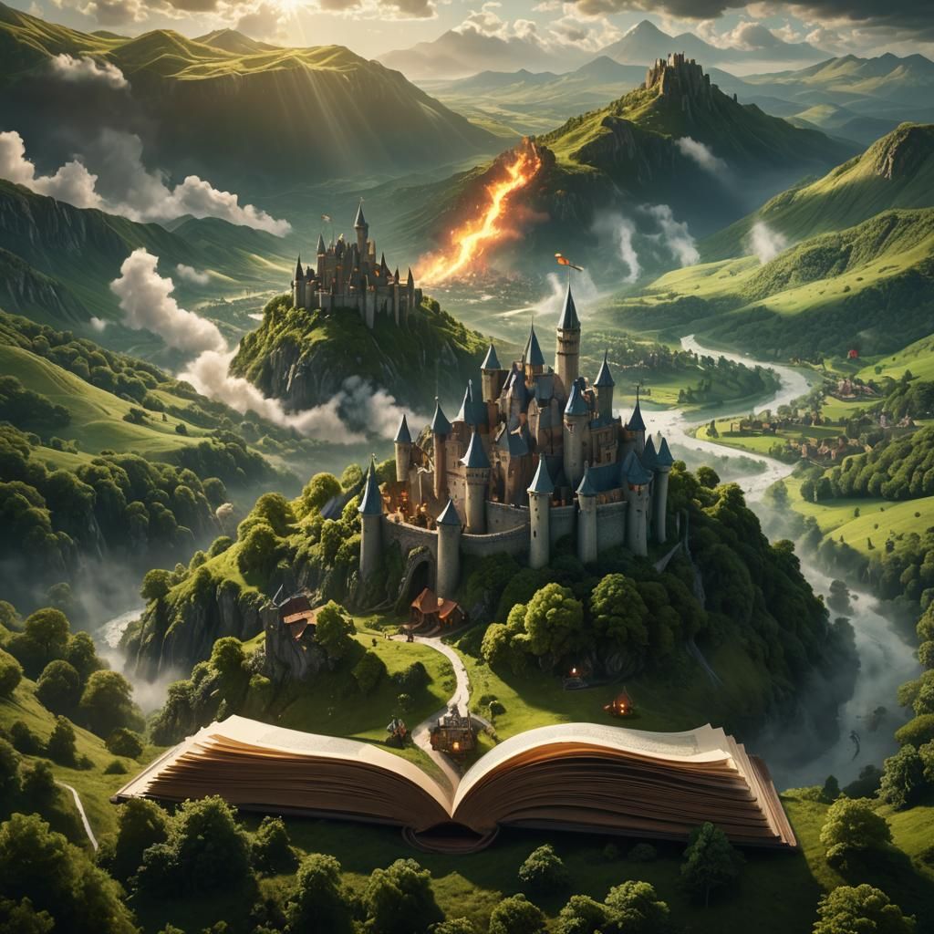 Medieval Fantasy World Erupts from Pop-Up Book