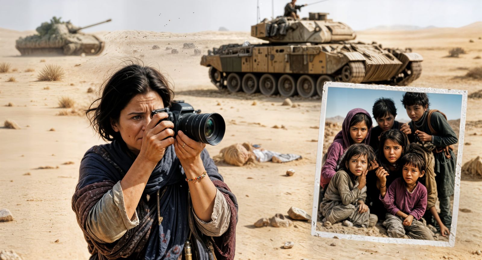 Photojournalist Captures Refugees in War-Torn Desert