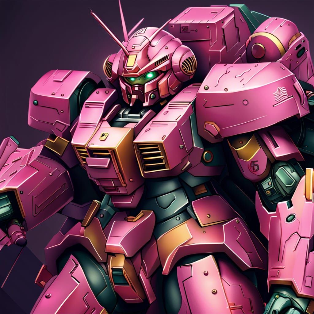 Zaku Suit Female Form: Detailed Concept Art