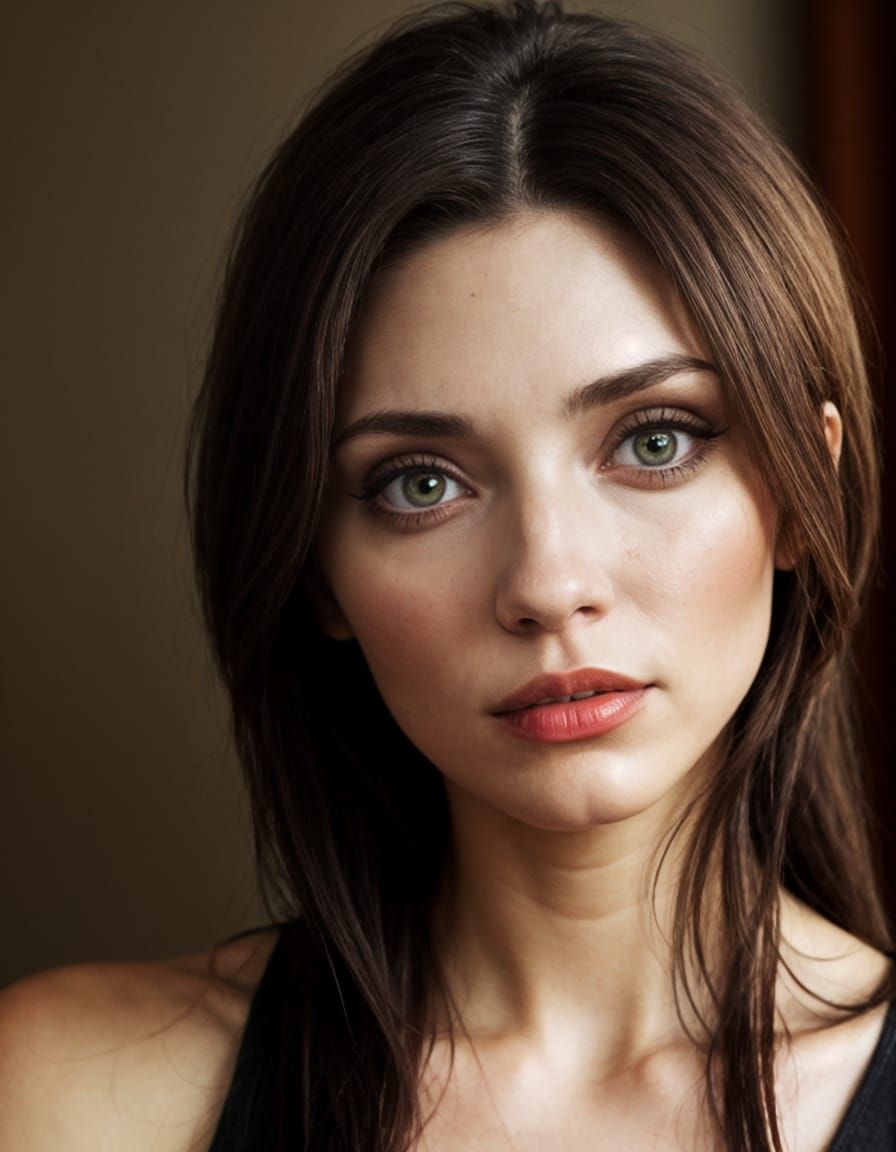 Contemplative Woman's Gaze