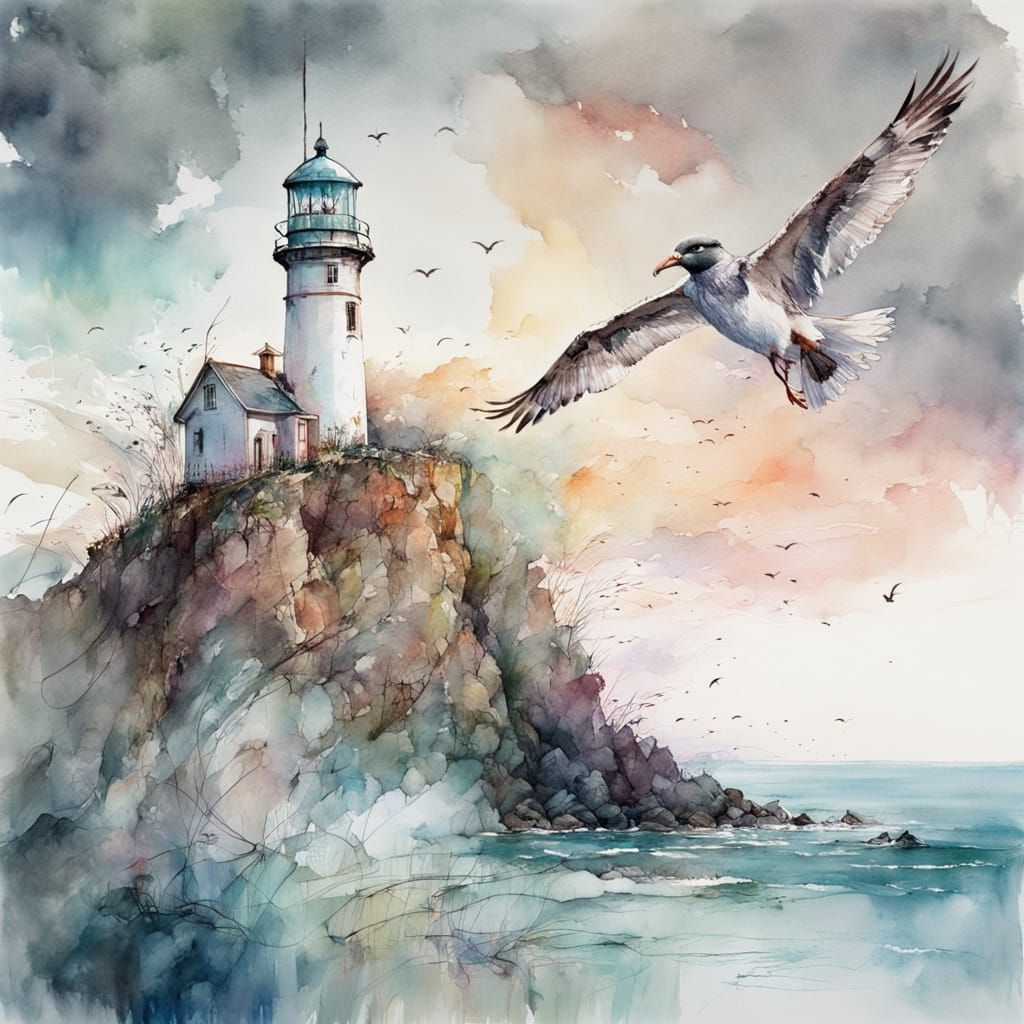 In the style of Carne Griffiths and Valentina Verlato