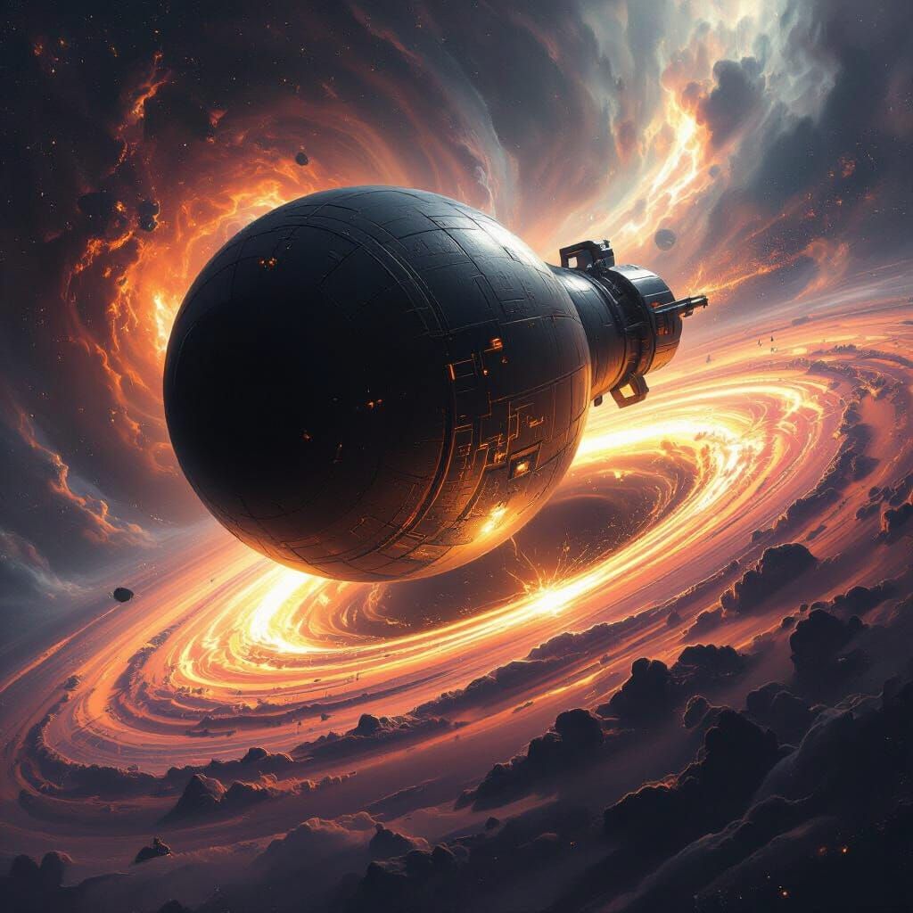 Colossal Bomb in Black Hole Event Horizon