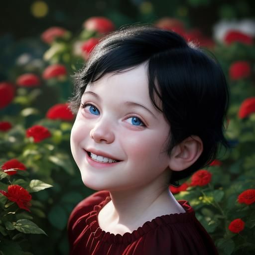 Toddler Smiling in Garden: Professional Portrait Photography