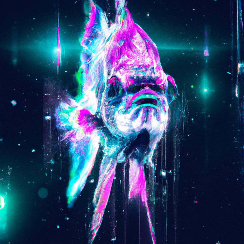 Holographic Space Fish in Cosmic Astral Art