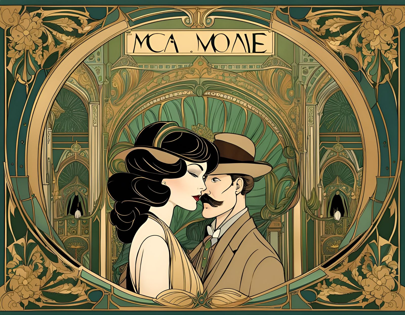 Art Nouveau Graphic Novel Inspired by Clue