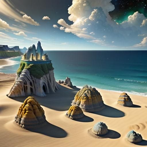 Spectacular 3D Galaxies Reflected in Murano Glass