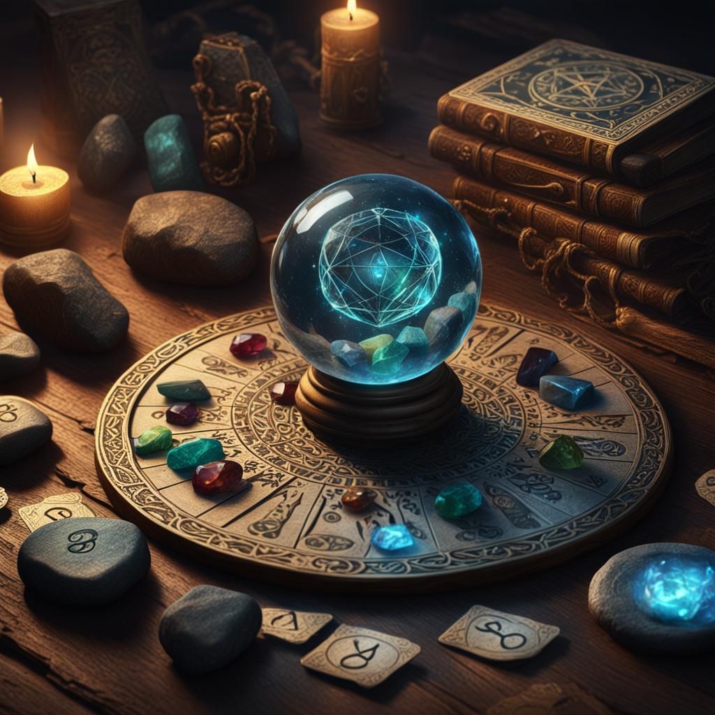 Divination Tools in Detailed Fantasy Concept Art