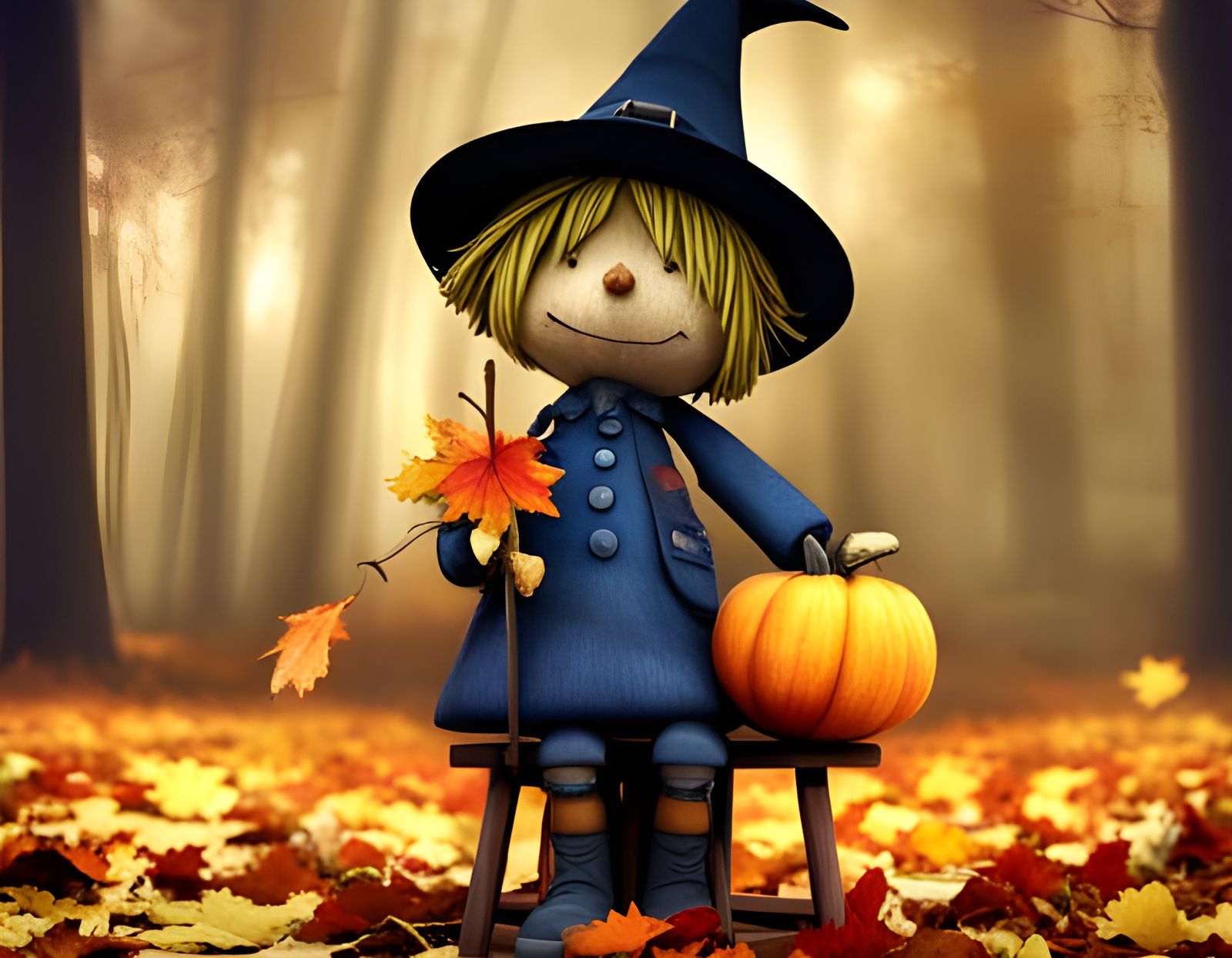 Waiting leaves falling