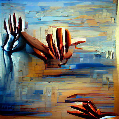 AI Generated Image of An Extra Set of Hands