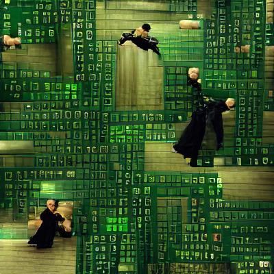 Abstract Matrix: Digital Art Interpretation