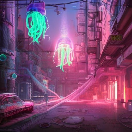 Neon Jellyfish City: A Post-Apocalyptic Fantasy
