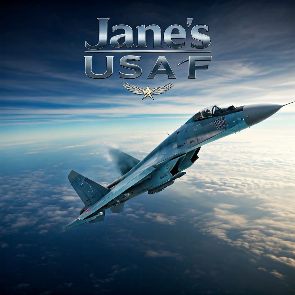 Sleek Fighter Jet soars through Dramatic Cloudy Skies in Cyb...