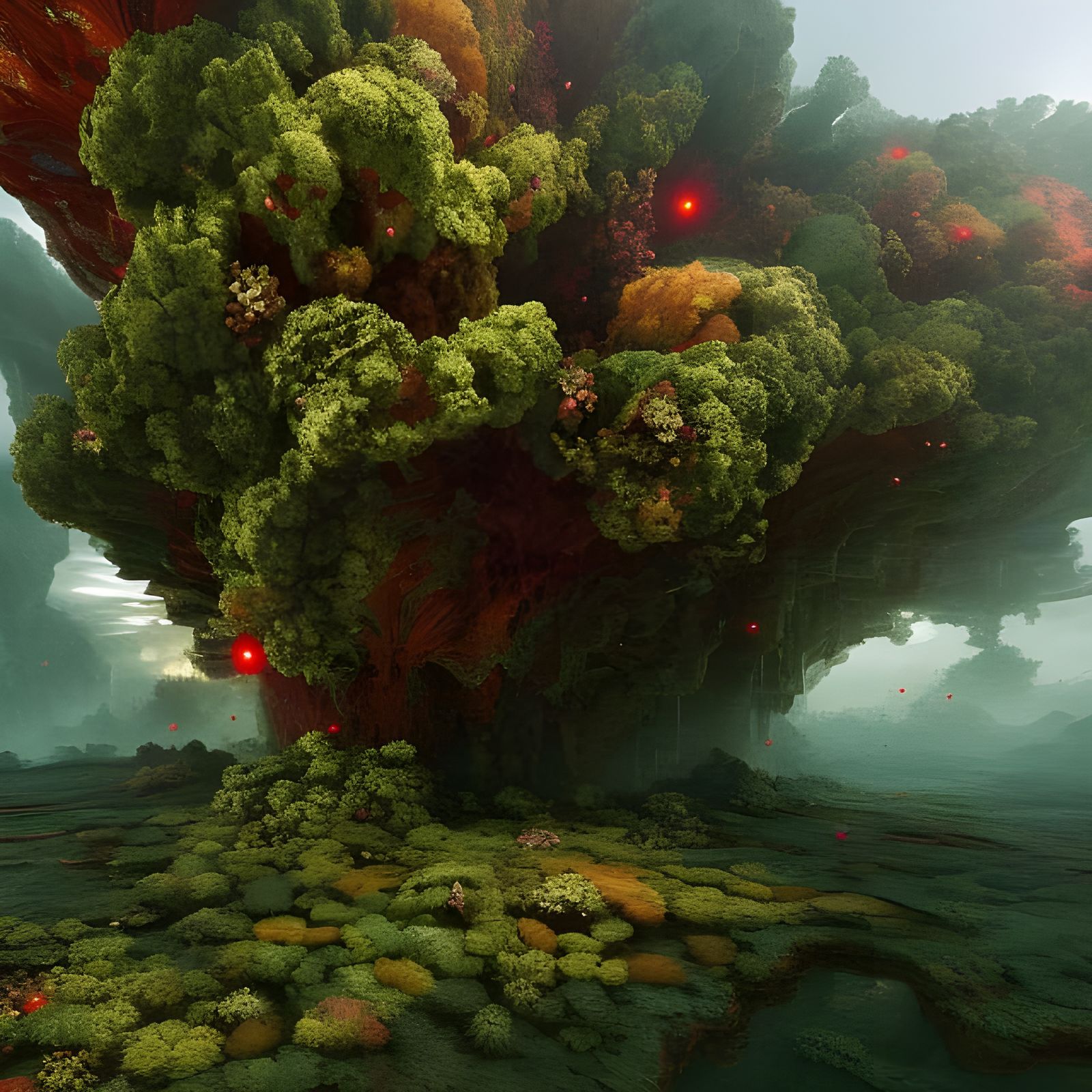 Intricate Geometric Abstract Art in Polychromatic Cycles