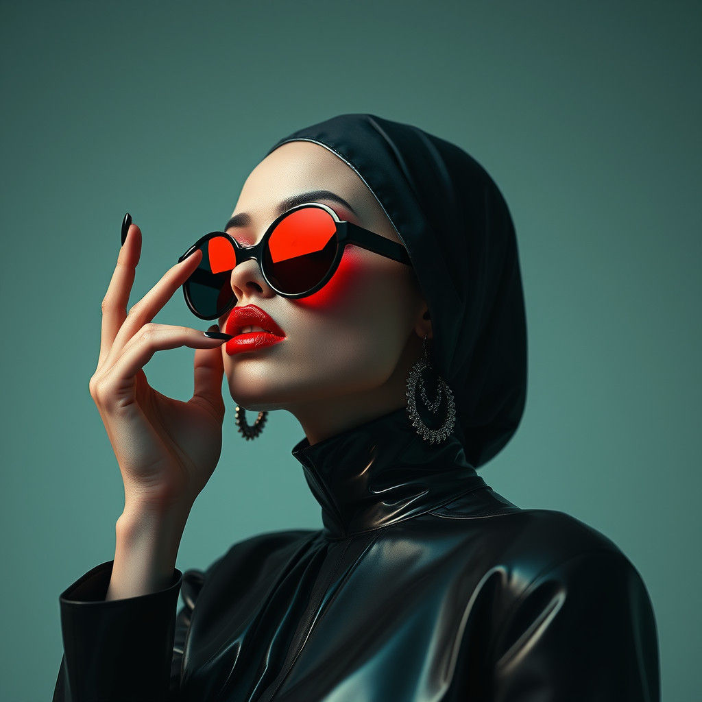 Glamorous Hypermodern Goddess in Southern Gothic Art