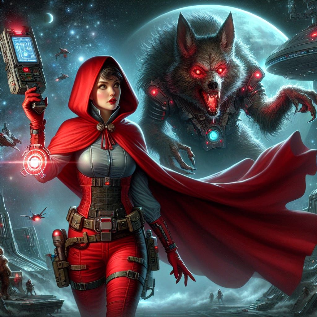 Little Red Riding Hood, intergalactic bounty hunter