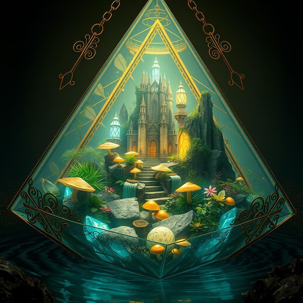 Lost Cityscape in Crystalline Terrarium