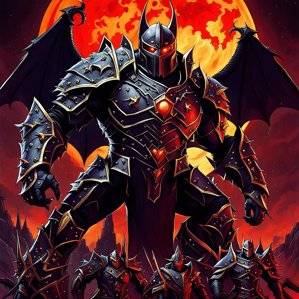 Epic Battle: Knights Versus Winged Creatures