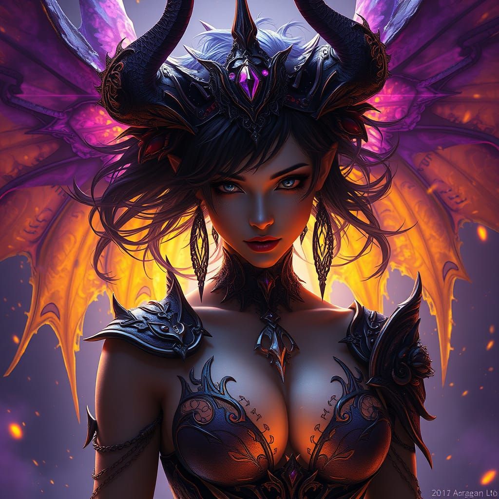 Dark Fantasy Femdom Art in Volumetric Lighting