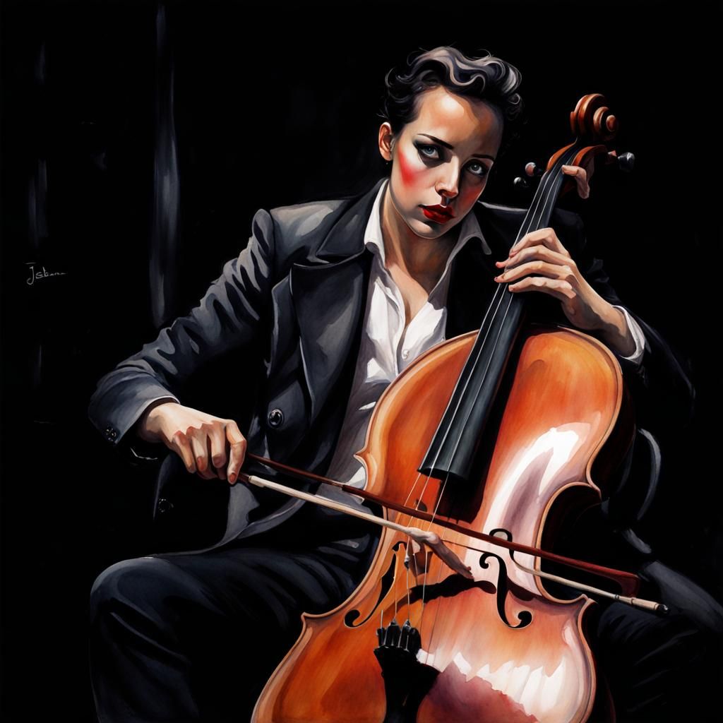 Du spieltest Cello
In jedem Saal in unserer Gegend
Ich sass immer in der ersten Reihe
Und fand dich so erregend, Cello  ...