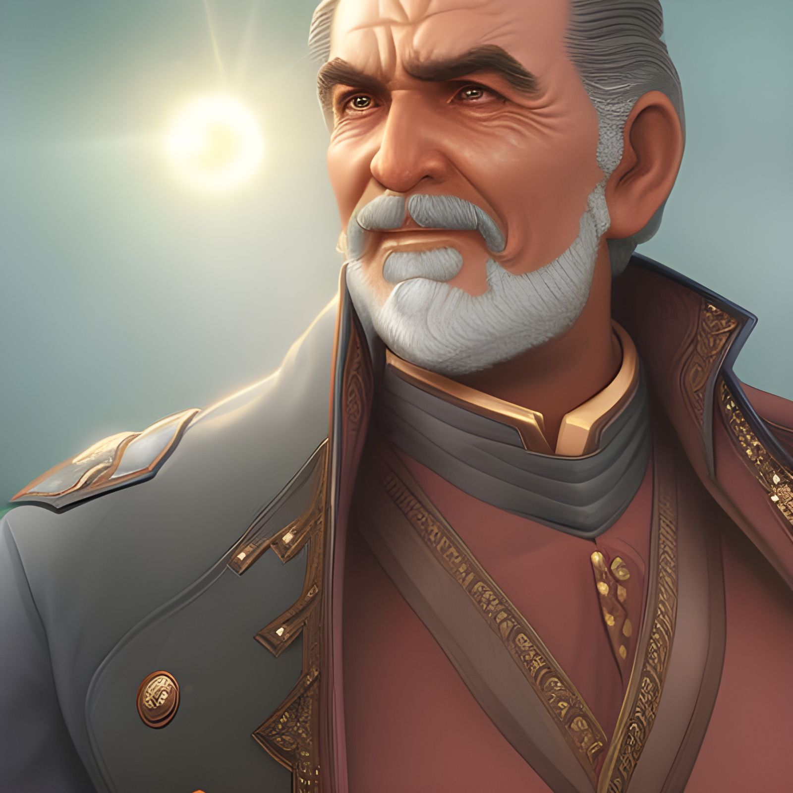 Ethereal Portrait of a Space Smuggler in 8k