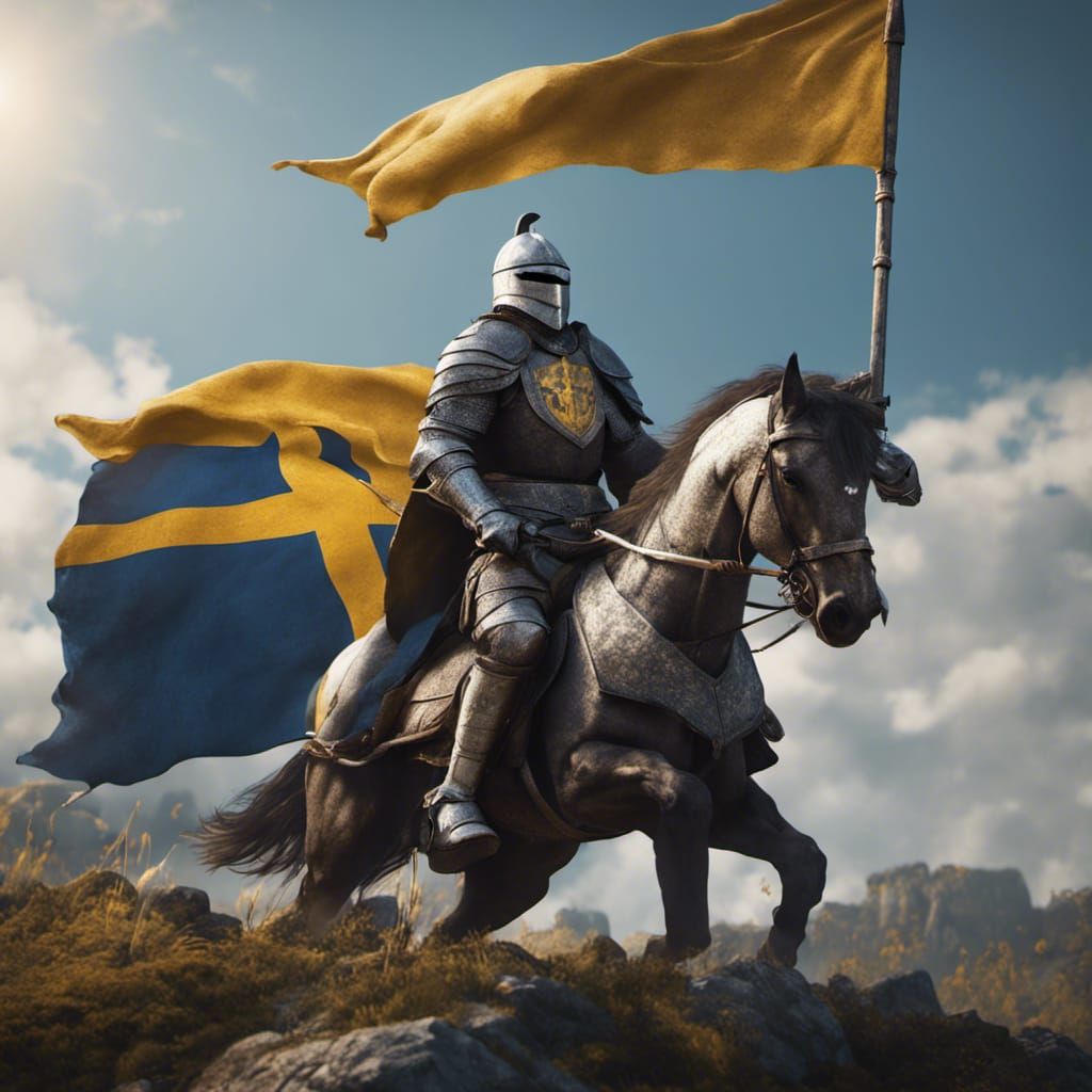 Swedish Knight Rides to War: Fantasy Concept Art
