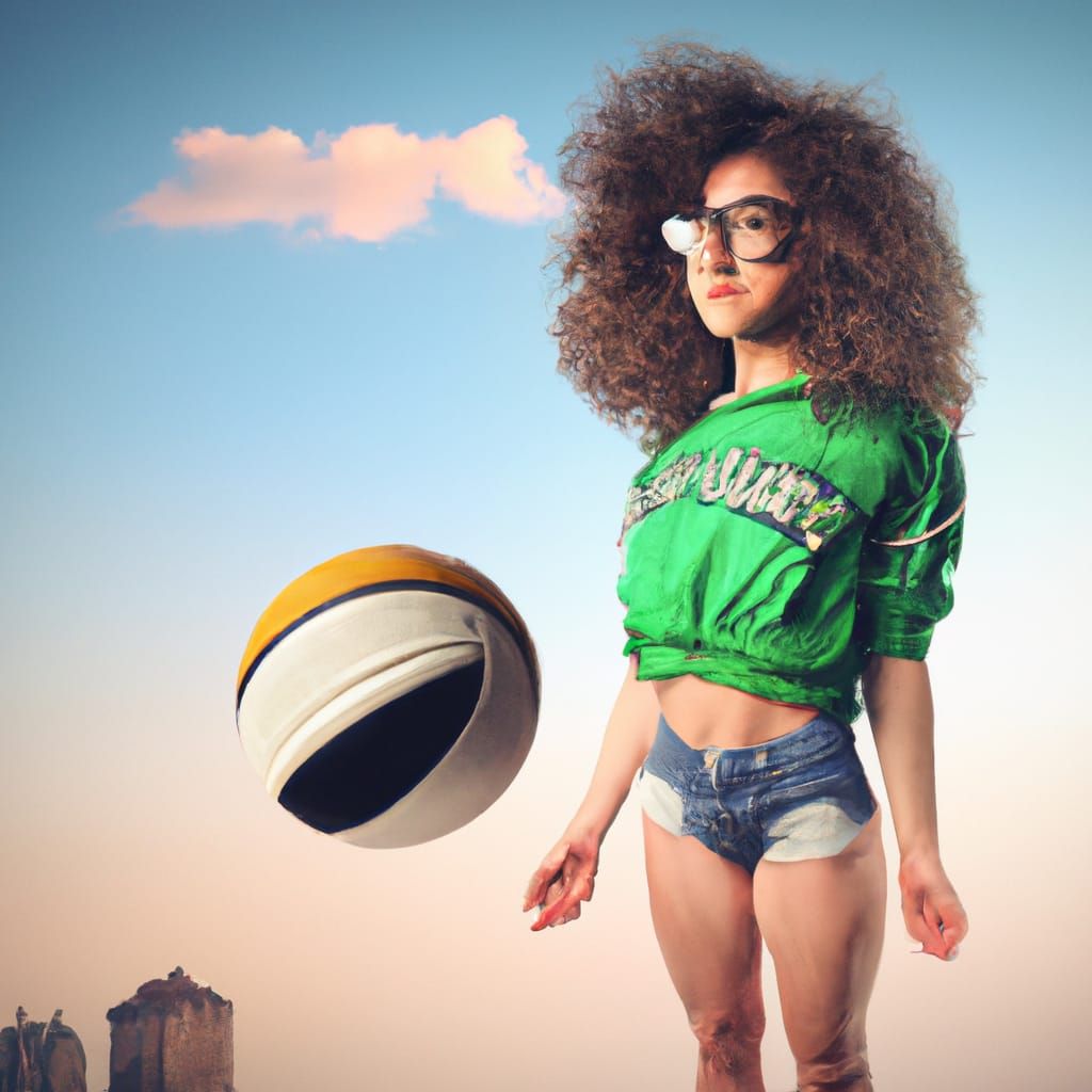 Empowering Self Portrait with Vibrant Colors