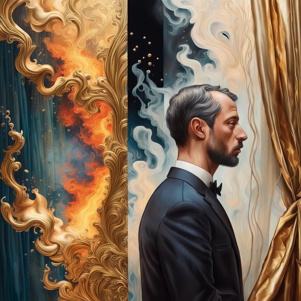 Metallic Fire and Magic Smoke in Gouache