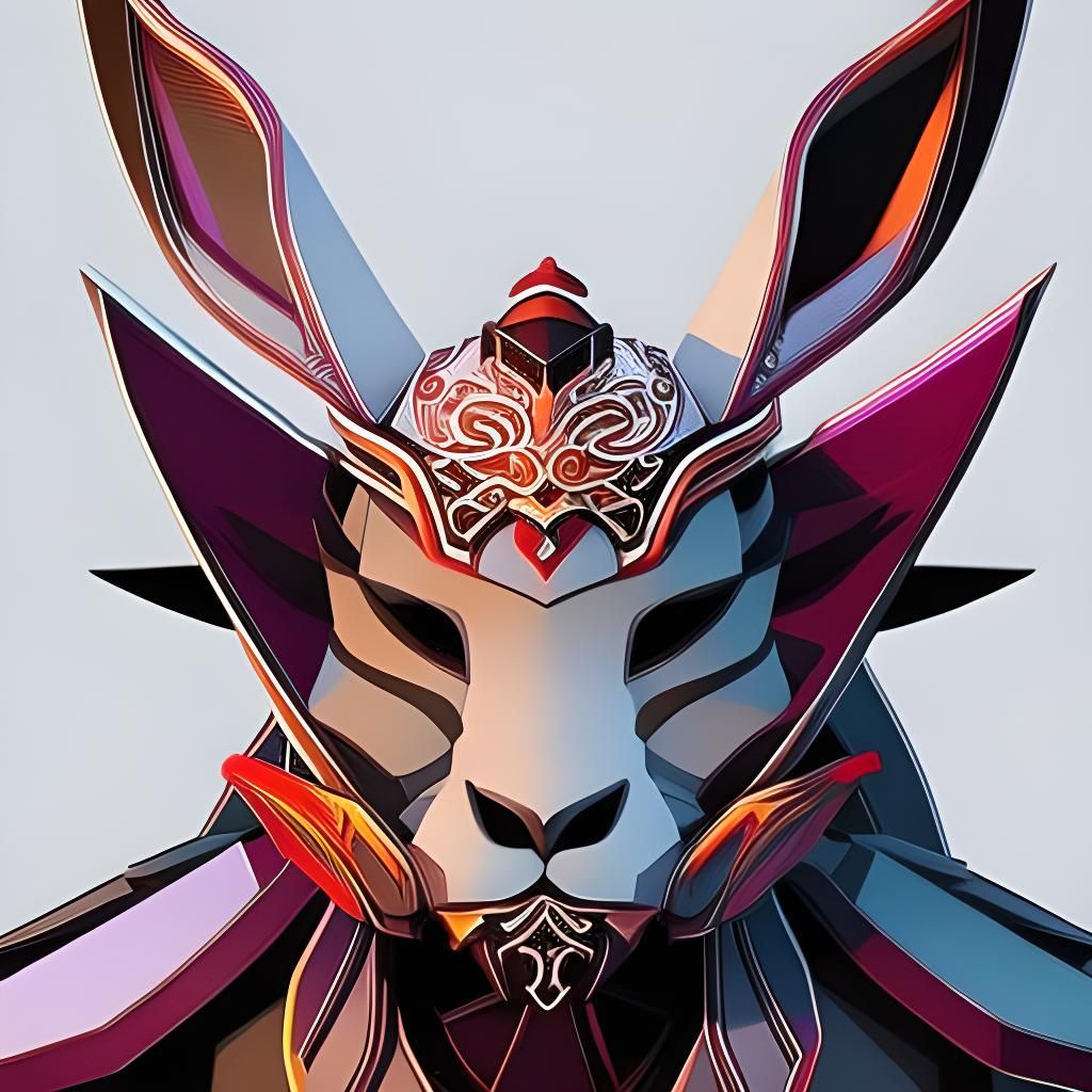 Hyperdetailed Samurai Rabbit Concept Art