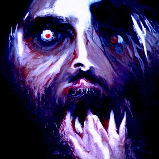 Horrific Jared Leto Enemy in Gustave Doré Style