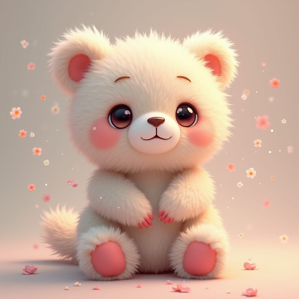 Pastel Fur Texture in Painterly Style