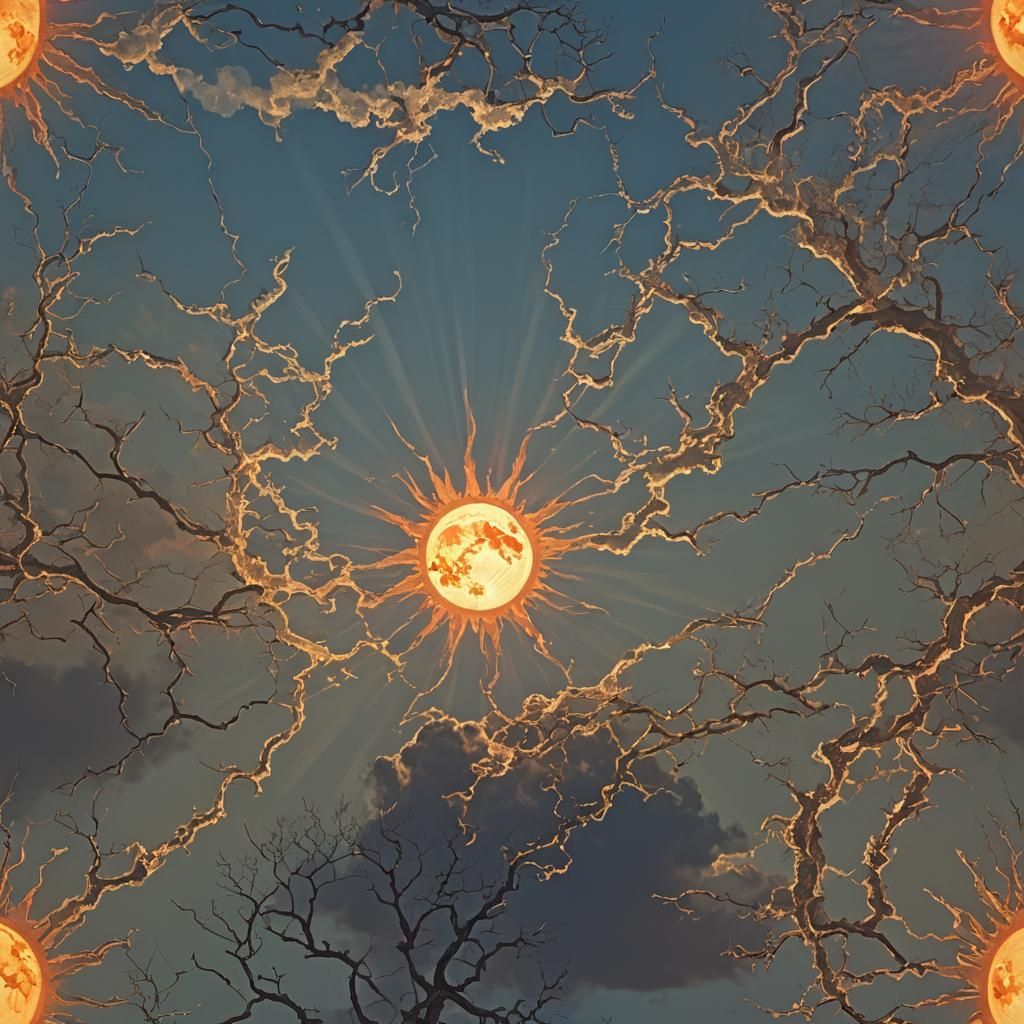 Ethereal Sunrise and Moonshadow, Sinister Fantasy Art