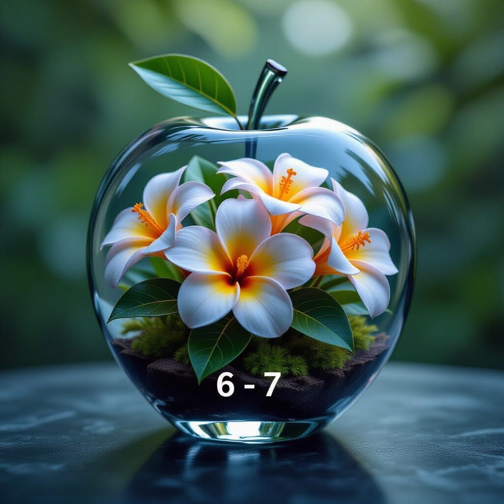 Crystal Apple Embraces Tropical Flowers