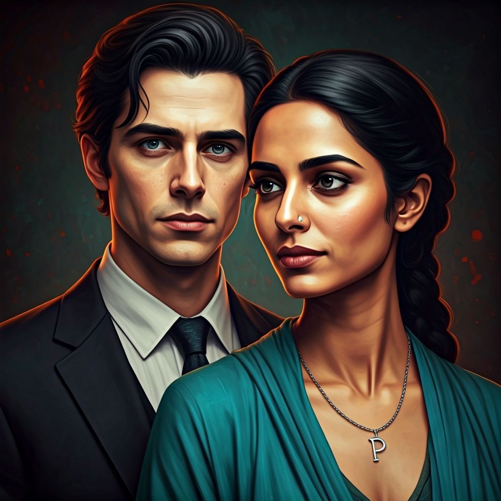 Padma and Theodore, a Loving Couple Portrait