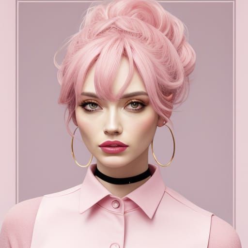 Vibrant Pink Landscape in Digital Art