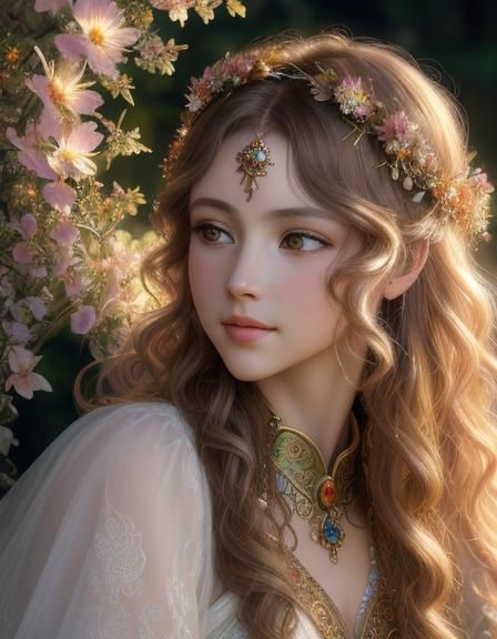 Woman Tree Hybrid in Airbrush Ambient Art