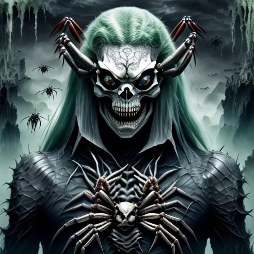 Intricate Alien Crab-Spider Chimera Creature