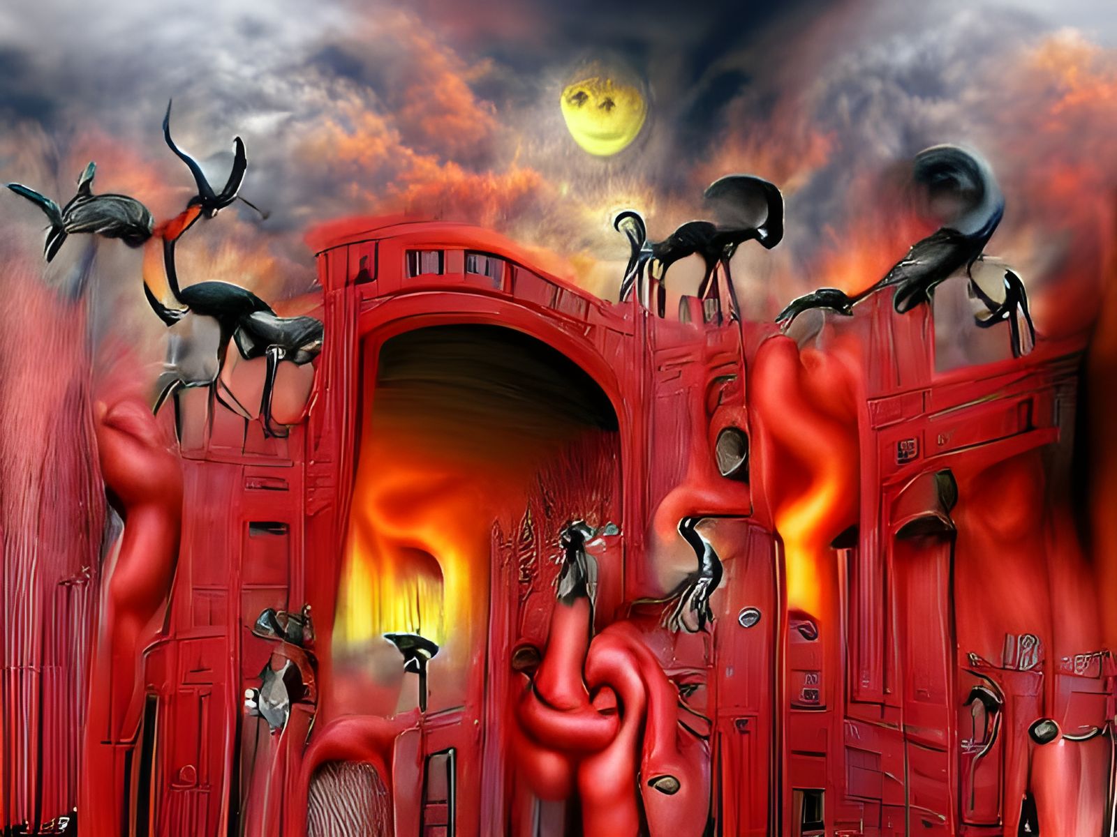Surreal Gates of Hell