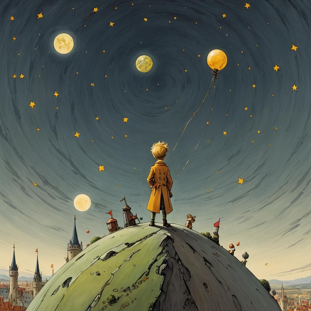 The Little Prince on the Lamplighter's Planet