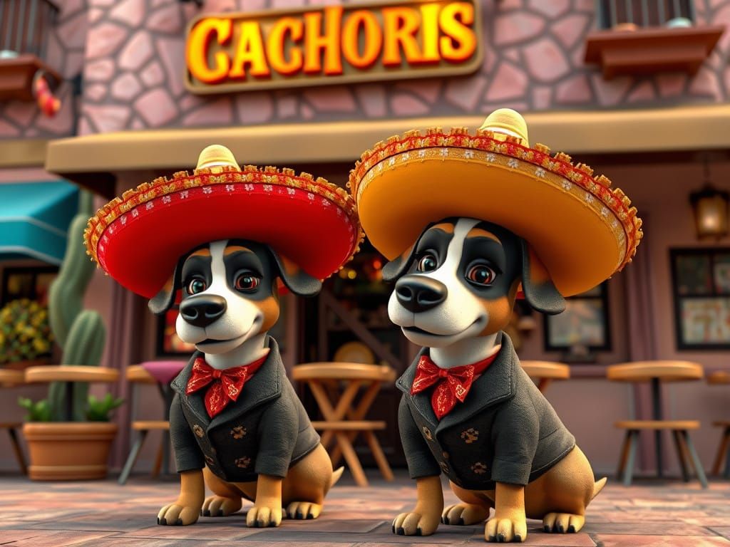Dogs in Sombreros