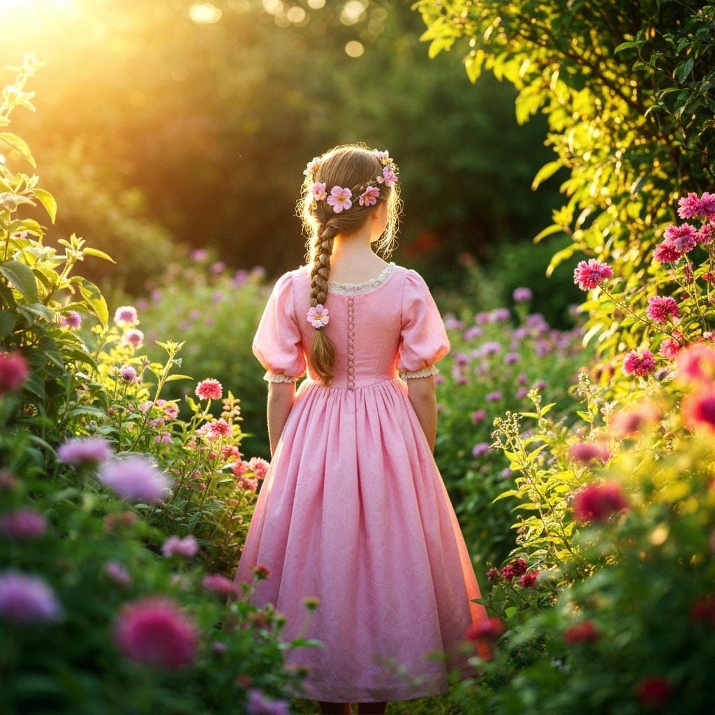 Enchanted Secret Garden in a Book, Fantasy Art