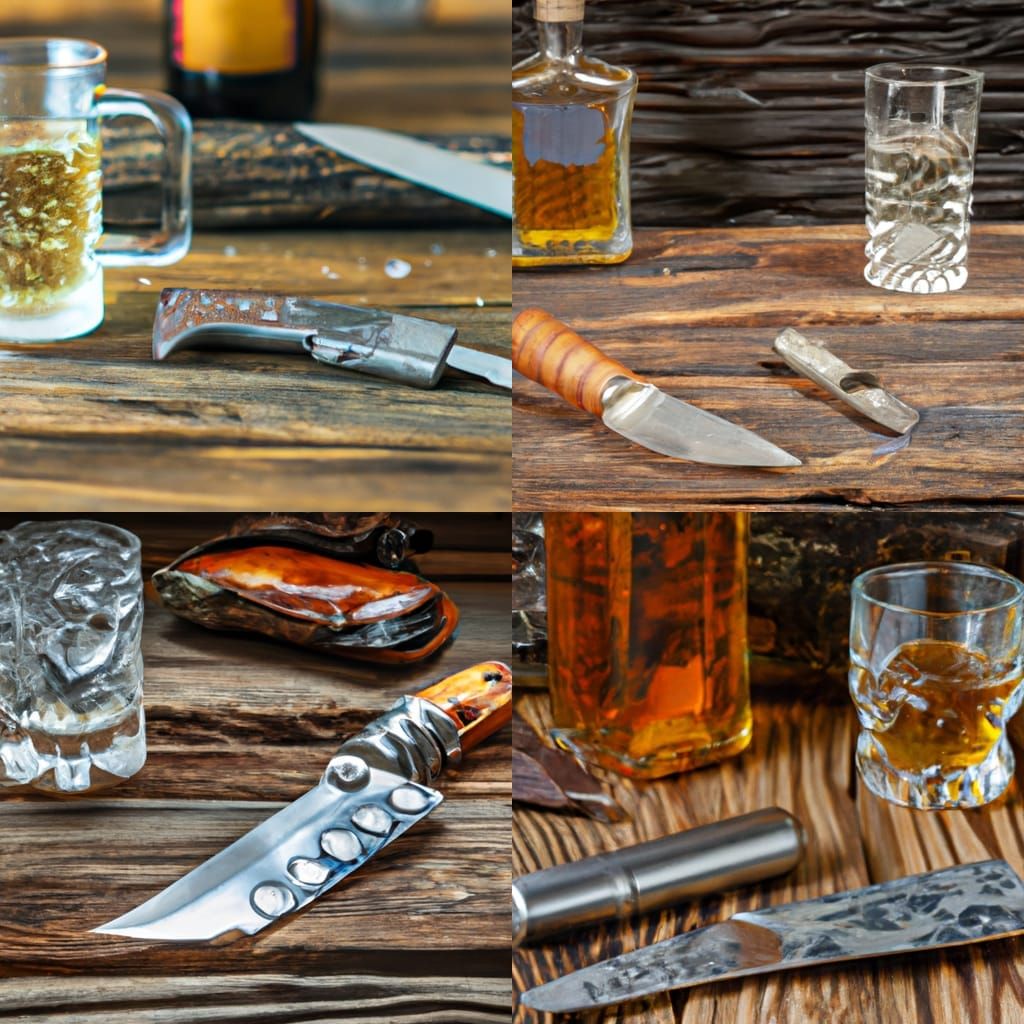 Antique Folding Knife with Meteorite Blade Still Life