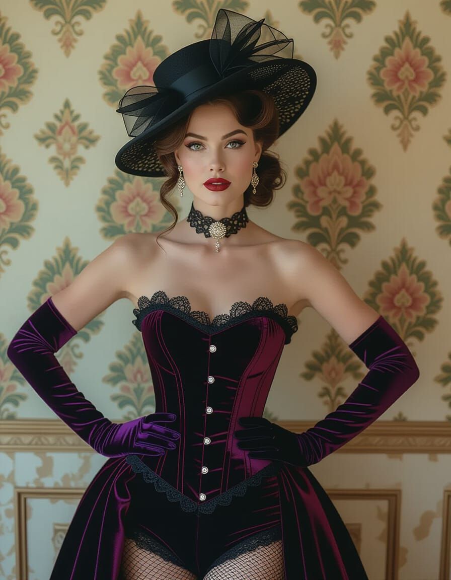 Elegant Woman in 1930s Style Portrait