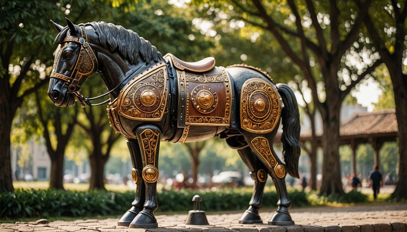 Trojan Horse in Professional Photography Style