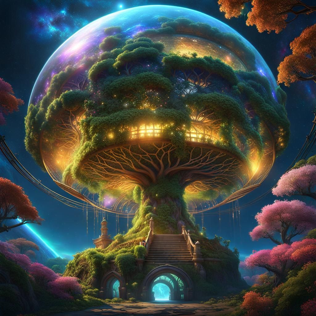 Spectacular Eco-Dome Floating in Space