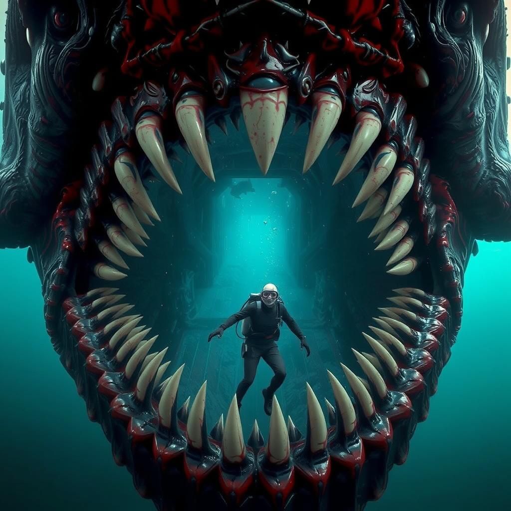 Bloop Cryptid and Carnage Symbiote Fusion in Cosmic Horror