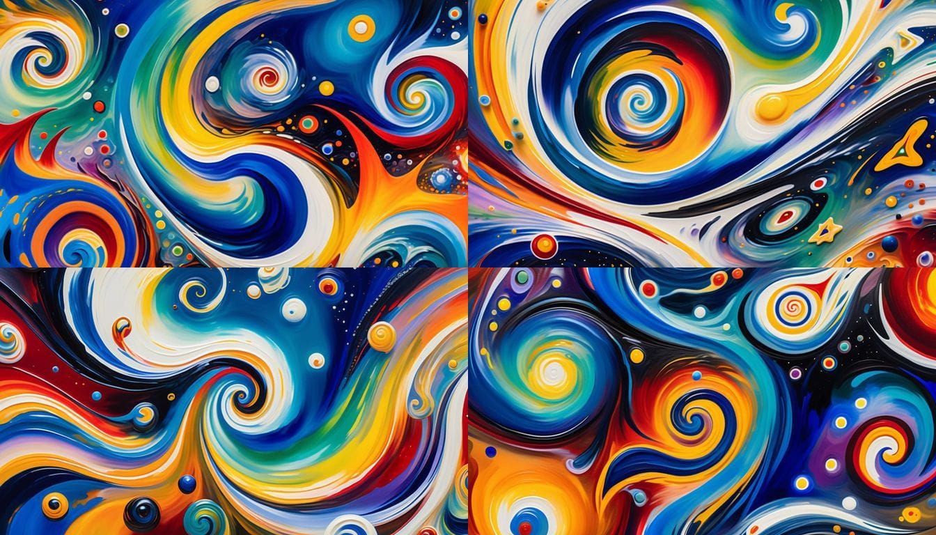 Vortex Maelstroms of Stars and Plasma in Abstract Expression...