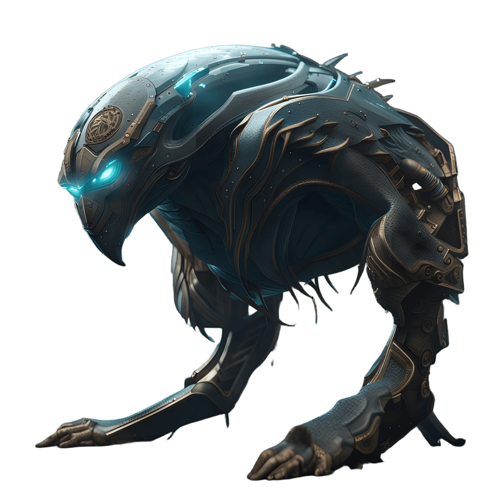 Atlantis Sci-fi Creature in 3D Game Style