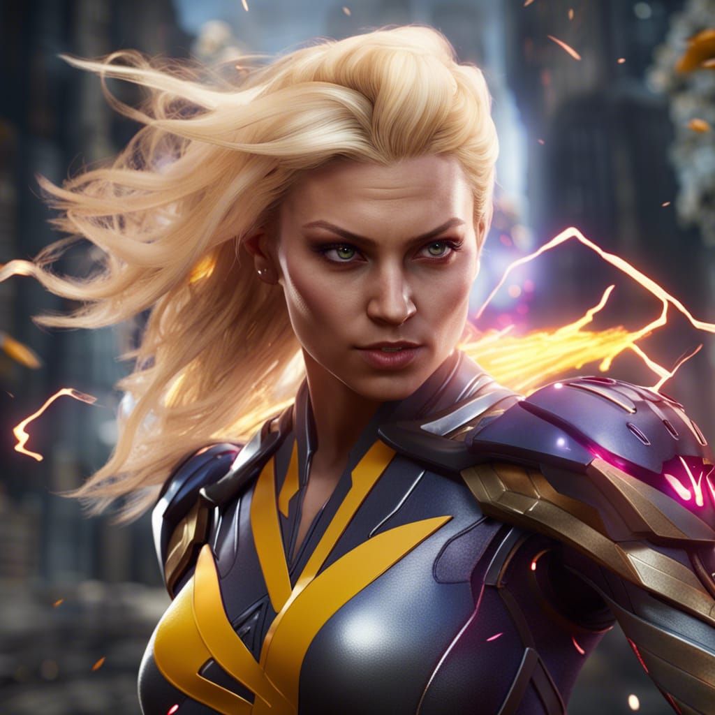 Omega Level Mutant Unleashing Powers: Digital Art