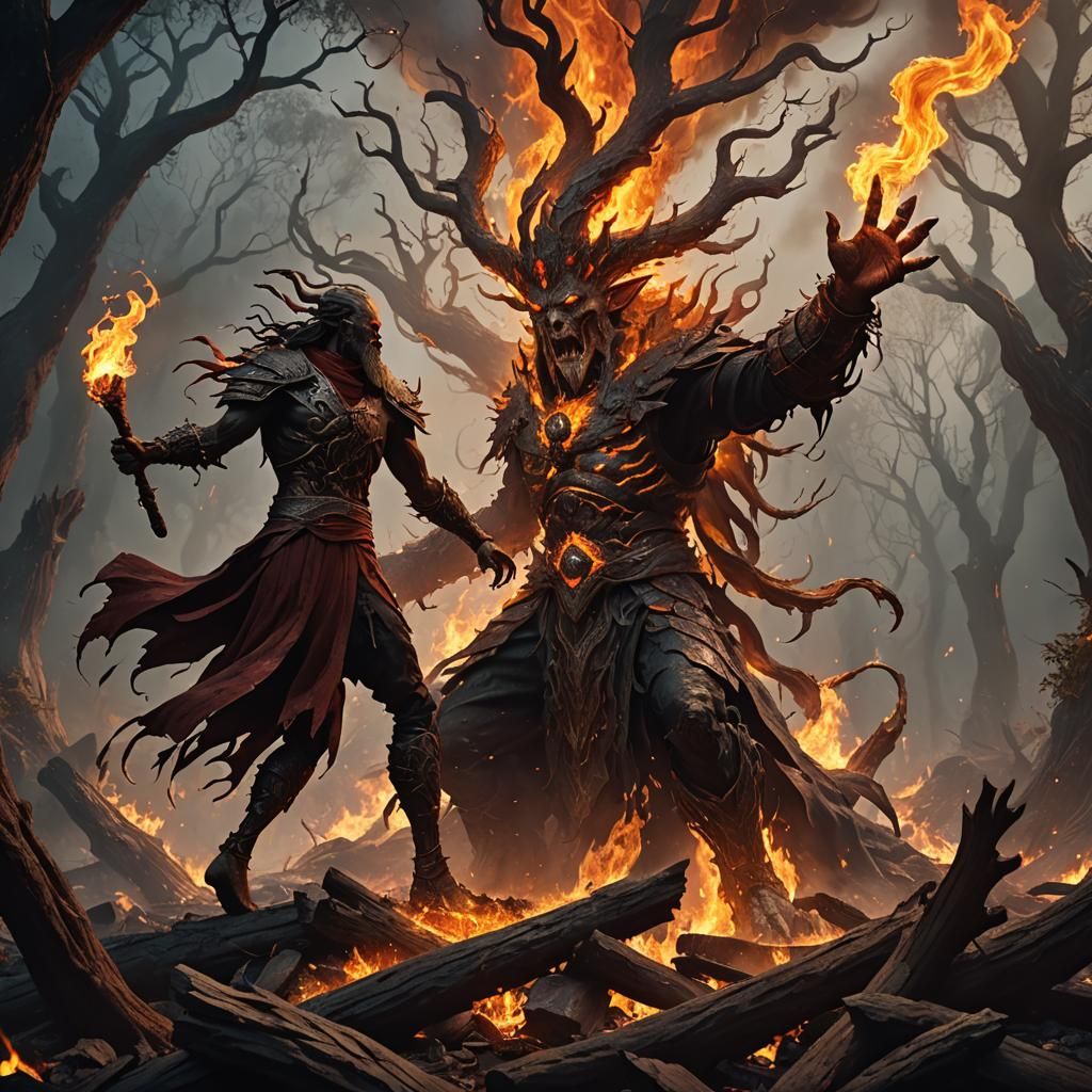 Old Fire God's Demise by Bark-Skinned Boy